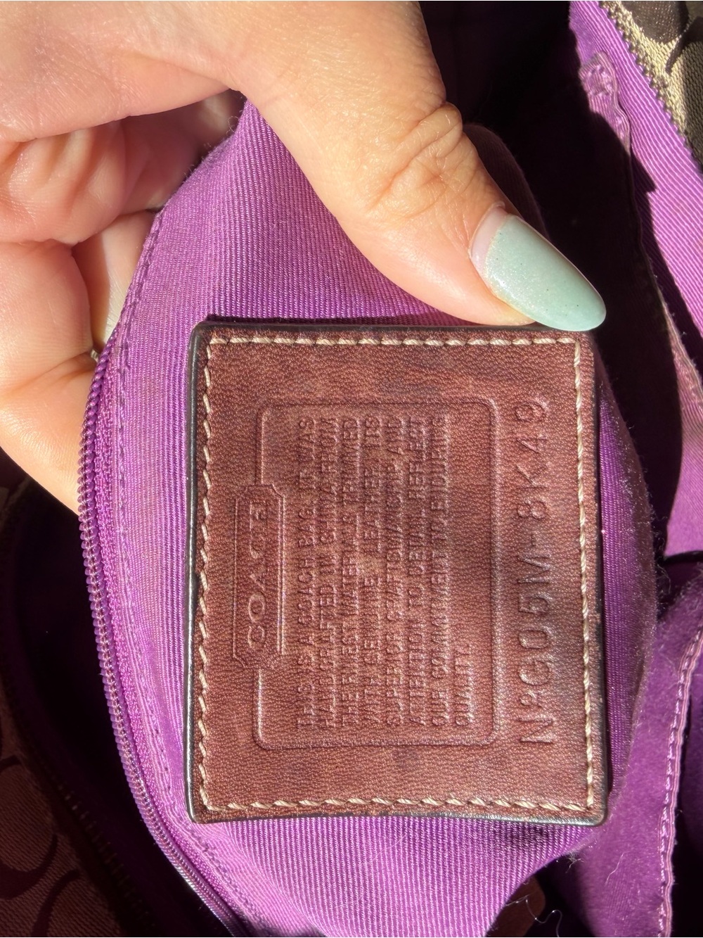 Vintage Y2K Coach Signature Gallery Tote 8K49 - Well Loved / Casual Use - Picture 16 of 16